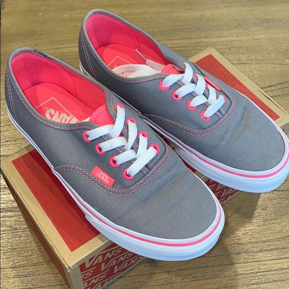 Vans Shoes - Vans Frost Grey/ Pink (Neon Pink) size 6.5